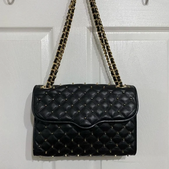 Rebecca Minkoff LARGE Quilted Studded Affair Bag